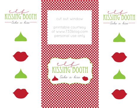 elf   shelf kissing booth  printable  printable templates