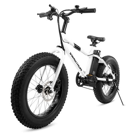 swagtron eb bandit ebike fat tire electric bike  high speed  power assist dual disc