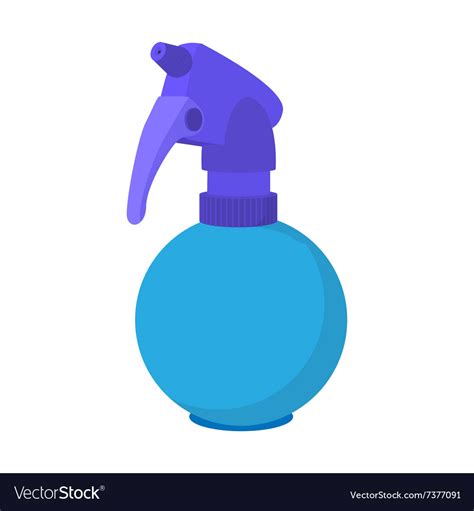 blue plastic spray bottle cartoon icon royalty  vector