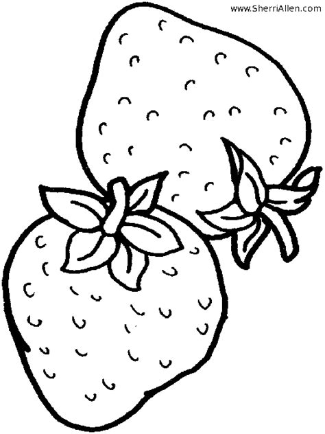 fruit coloring pages  sherriallencom
