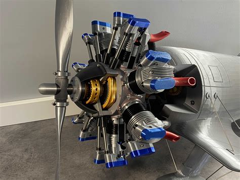 telechargement radial engine  cylinders cutaway par motoo kondo
