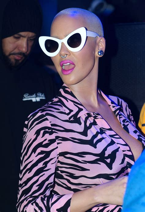 this might be the tiniest bikini amber rose has ever worn