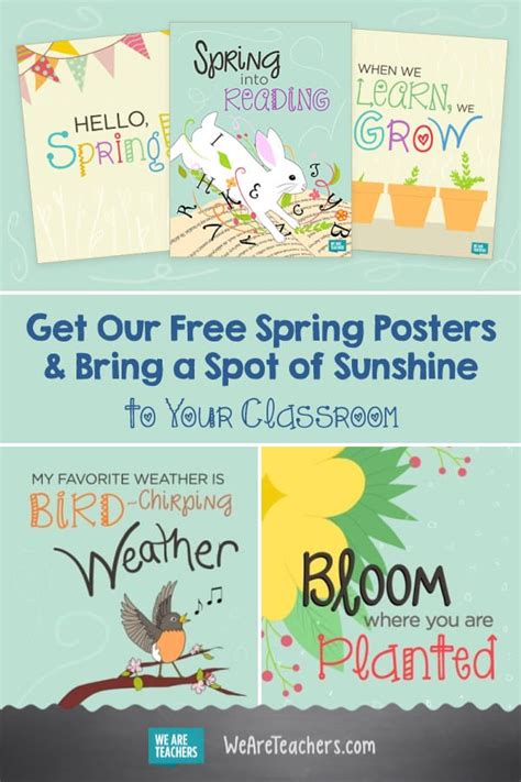 spring posters     classroom