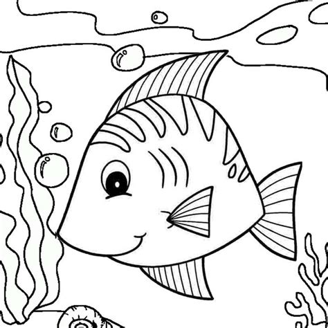 beautiful ocean fish coloring pages mitraland