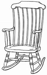 Chair Rocking Drawing Clipart Outline Drawings Clip Chairs Line Cliparts Wooden Old Adirondack Colouring Pages Library Getdrawings Property sketch template