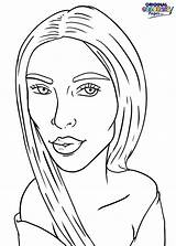 Kim Kardashian Coloring Pages sketch template