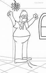 Simpsons Simpsonowie Cool2bkids Homer Kolorowanki Wydruku sketch template
