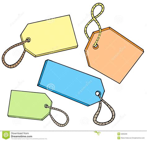 color tags  sale stock vector illustration  bargain