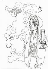 Stoner Smoker Stoners sketch template
