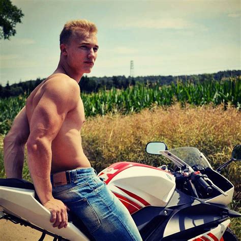 czech boy michal   motorbike motard cuir