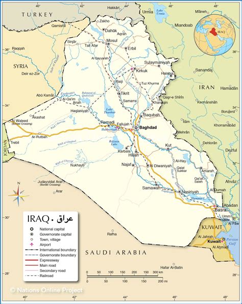 carte de lirak iraq plusieurs cartes du pays du moyen orient