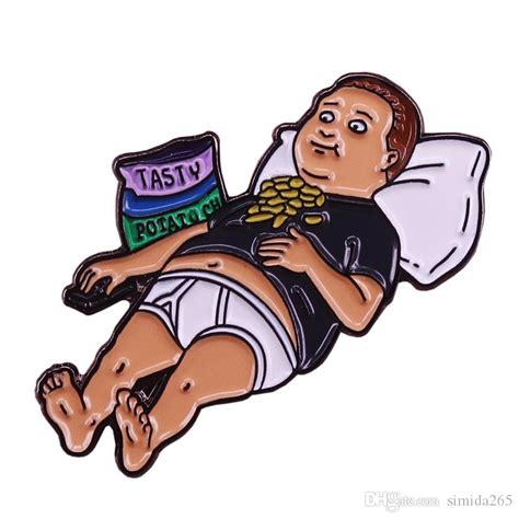 2019 King Of The Hill Bobby Enamel Pin Couch Potato Brooch
