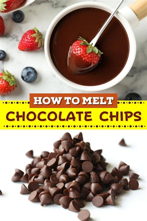 melt chocolate chips  easy methods insanely good