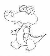 Coloring Crocodile Pages Printable sketch template