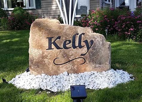 engraved address boulders   cool product assessments