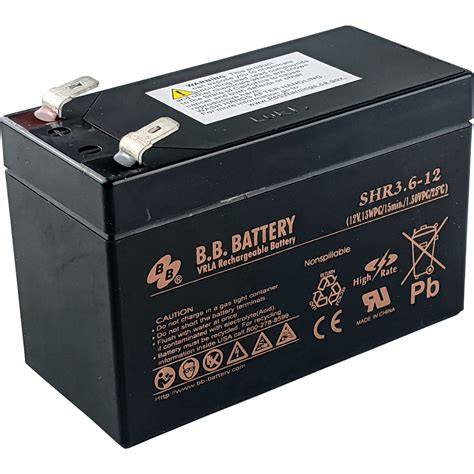 12 Volt 3 6 Ah Sealed Lead Acid Battery With F2 Terminals Cyberpower