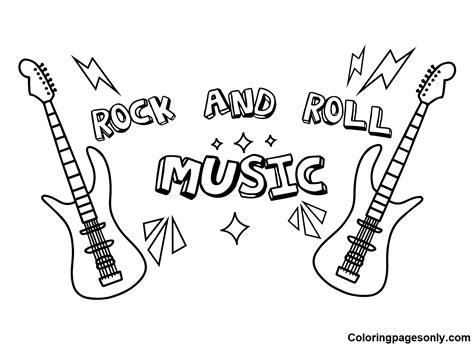 guitar coloring pages coloring pages  kids  adults