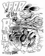 Rat Fink Coloring Cartoon Pages Car Drawing Cars Drawings Google Style Roth Ed Big Monster Sketch Daddy Rods Book sketch template