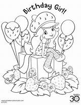 Coloring Pages Strawberry Shortcake Birthday Party Printable Print Thesuburbanmom Kids Drawing Vine Girl Jam Cherry Colorear Paginas Para Sheets Books sketch template