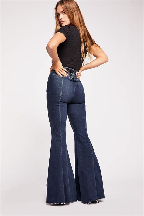 crvy super high rise lace  flare jeans high waisted flares high