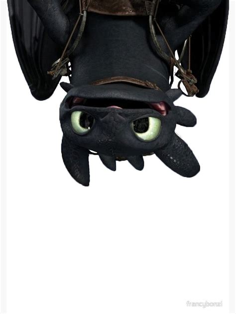 toothless poster  sale  francybonzi toothless   train