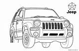 Jeep Coloring Pages Cherokee Road Off Drawing Cars 4x4 Kids Transport Colouring Ford Usa Print Grand Mercedes Japan Lego Flash sketch template