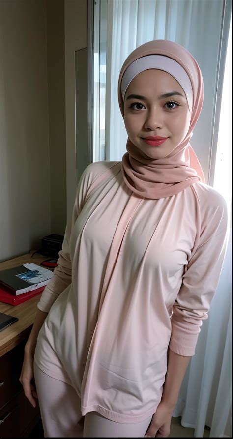 1 Matured Malay Girl In White Hijab 18 Years Old Slim Hips Naked