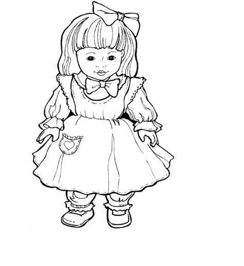 pics  cute girl doll coloring page girl doll coloring home