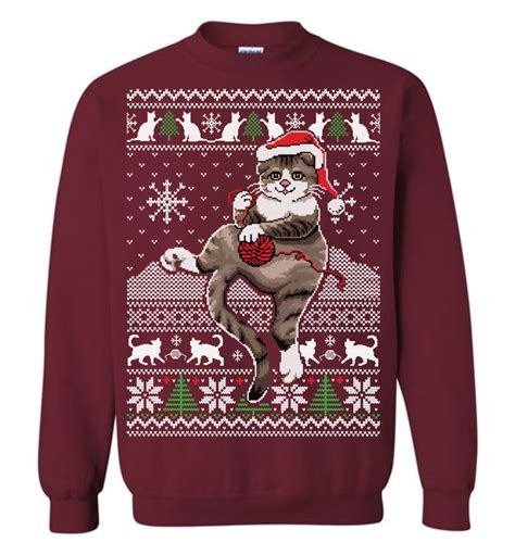 Cute Cat Ugly Christmas Sweater The Wholesale T Shirts Co