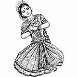 Poses Bhangra Bharatnatyam Dances sketch template