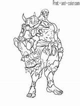 Overwatch Pages Coloring Drawing Print Color Doomfist раскраски Might Also Junkrat sketch template