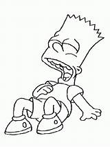 Coloring Pages Bart Simpson sketch template