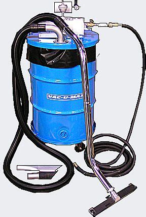 vac  max air operated industrial vacuum cleaners model  drum top industrial vacuum