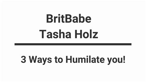 britbabes britbabe tasha holz 3 ways to humiliate you re edited clip