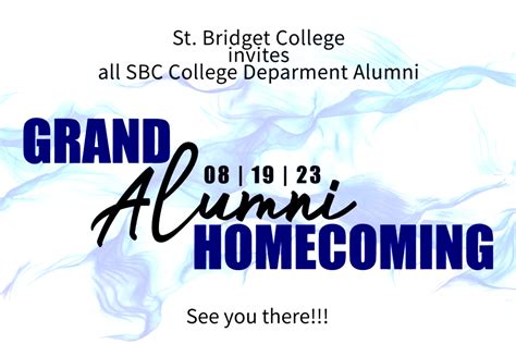 grand alumni homecoming st bridget college batangas