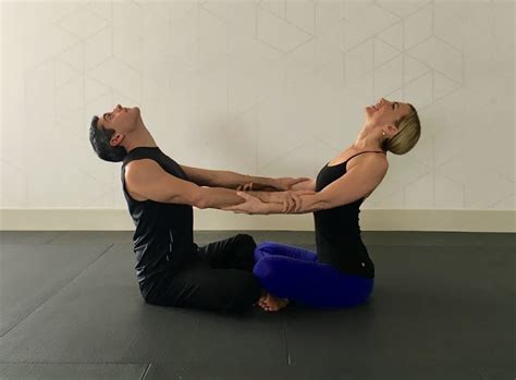 yoga poses   beginner couple  bold owl