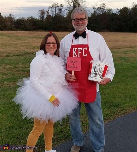 colonel sanders and his chicken halloween costume contest