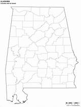 Alabama Map Blank County Kids Color Description Disclaimer Maps sketch template