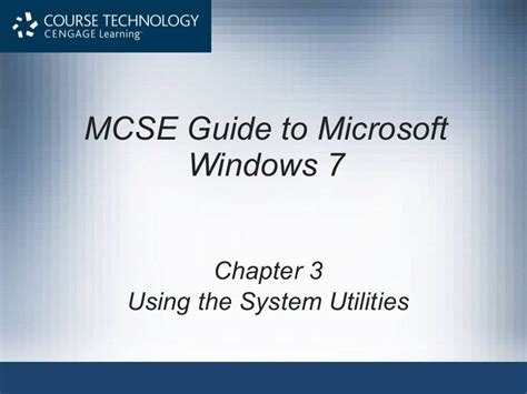 guide  windows    system utilities