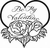 Coloring Print Valentine Valentines Go Click sketch template