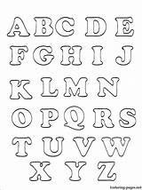Pages Coloring Printable Alphabet Letters Getcolorings Letter Preschool sketch template