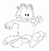 Garfield Corriendo Supercoloring Categorías sketch template