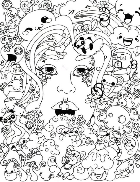trippy coloring pages  adults tqb