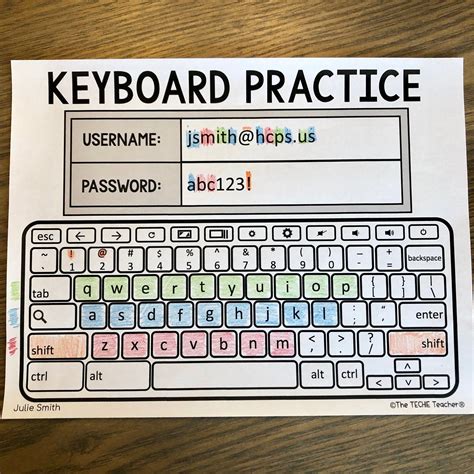printable keyboarding worksheets learning   read