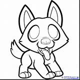 Husky Coloring Pages Cute Puppy Siberian Baby Easy Drawing Face German Shepherd Clipart Dog Printable Drawings Draw Color Cartoon Getcolorings sketch template