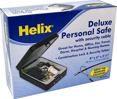 helix deluxe personal locking safe  popular brands steel heavy duty tether