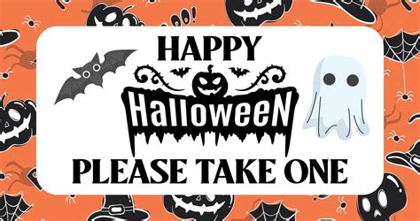 images  halloween trick  treat sign printable printable