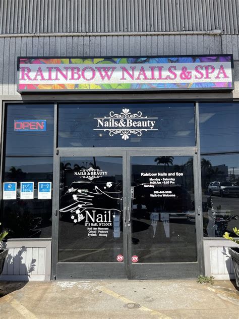 rainbow nail spa kahului   services  reviews