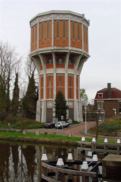 water tower  leiden zuid holland netherlands photo carel van der lippe de leidse
