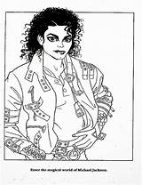 Coloring Michael Jackson Pages Printable Popular sketch template